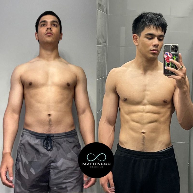 Client transformation 3, before and after