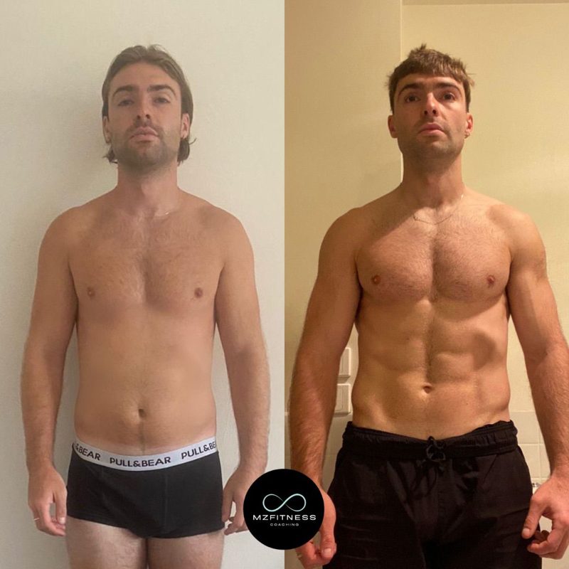 Client transformation 9, before and after